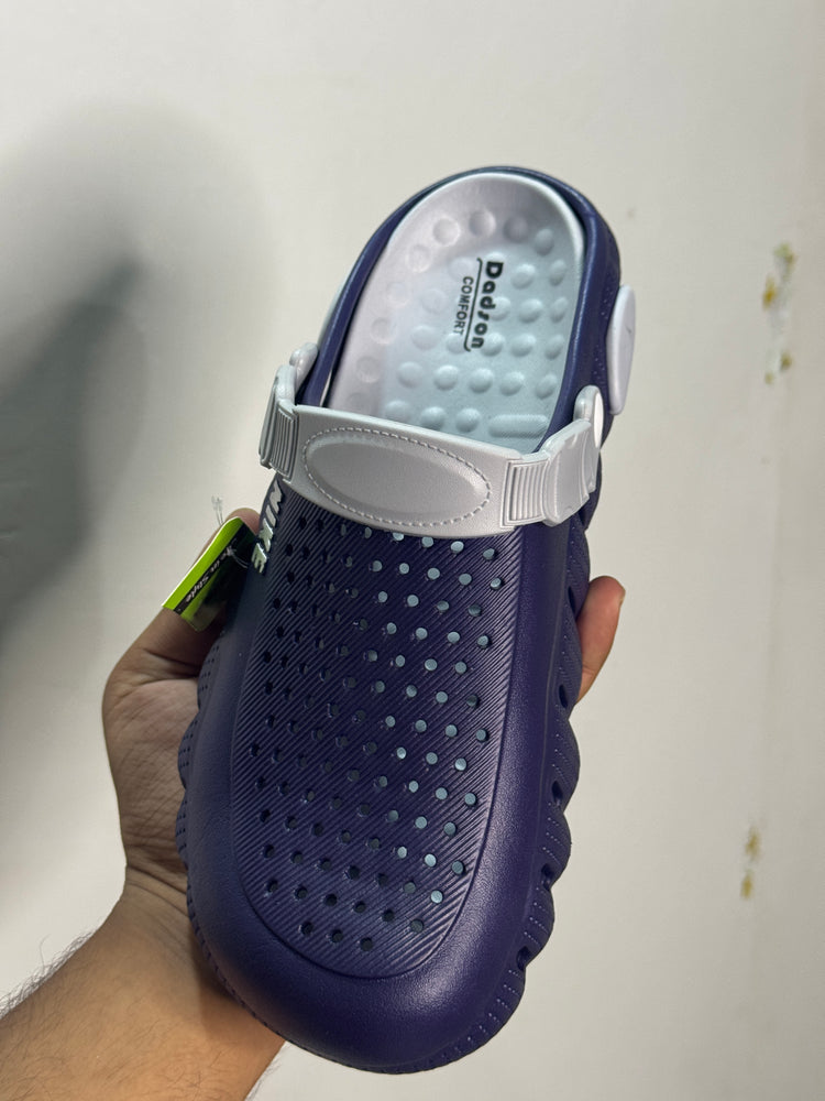 WaveGrip Navy Comfort Clogs