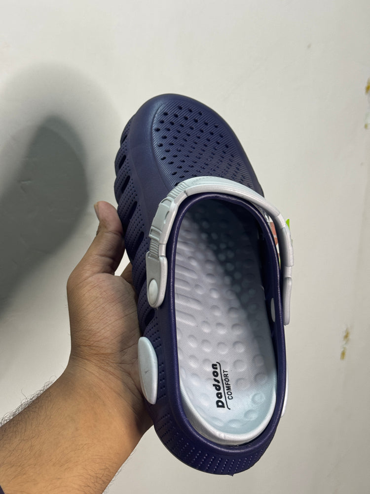 WaveGrip Navy Comfort Clogs