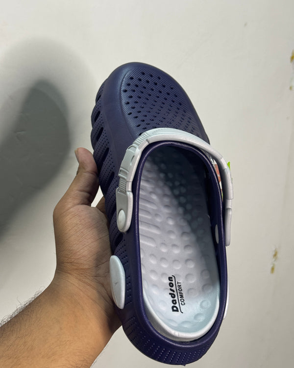 WaveGrip Navy Comfort Clogs